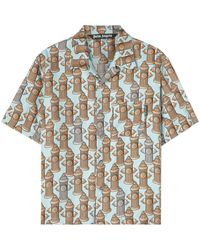 Palm Angels - Fire Hydrant Pocket Bowling Shirt - Lyst