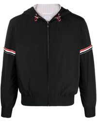 Thom Browne - Jack Met Capuchon En Rwb-Streep - Lyst