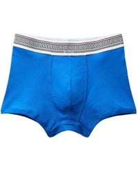 Versace - Ribbed Cotton-Jersey Trunks - Lyst