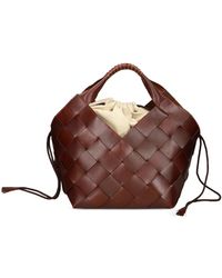 Dragon Diffusion - Botteghe Woven Leather Bucket Bag - Lyst