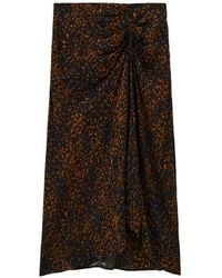 Ba&sh - Falda Midi Hoema Con Motivo De Leopardo - Lyst