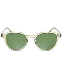 Lacoste - Sonnenbrille Mit Logo-Print - Lyst