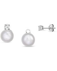 Elle Macpherson - Pearl Embellishment Earrings - Lyst