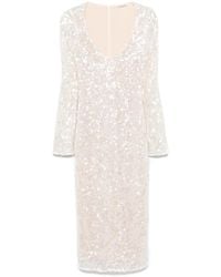 Patrizia Pepe - Sequin-Embellished Midi Dress - Lyst