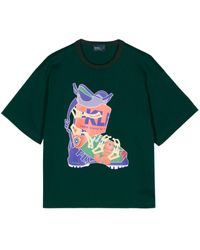 Kolor - T-shirt Met Grafische Print - Lyst