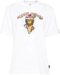 A Bathing Ape - Graphic-Print T-Shirt - Lyst