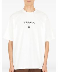 CAPASA MILANO - Logo-Print Cotton T-Shirt - Lyst