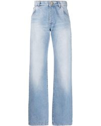 Balmain - Straight-leg Denim Jeans - Lyst