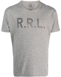 RRL - Logo Print Cotton T-shirt - Lyst