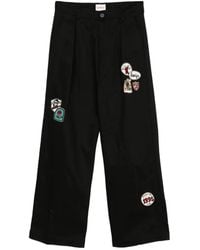 KAMIYA - Patch-Detail Pleated Trousers - Lyst
