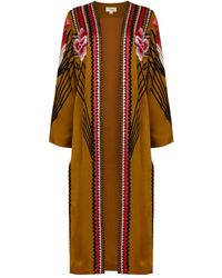 Temperley London - Langer Romina Mantel Mit Stickerei - Lyst