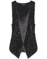 Giorgio Armani - V-Neck Embellished Waistcoat - Lyst