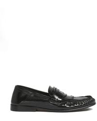 Marni - Fringe Embossed Leather Loafers - Lyst