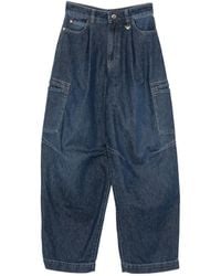 Emporio Armani - Jean À Design Plissé Et Poches - Lyst