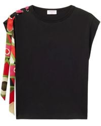 PUCCI - T-Shirt En Soie À Imprimé Vivara - Lyst