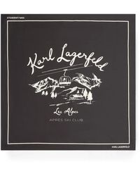 KARL LAGERFELD - K/Essential Apres Ski Scarf - Lyst
