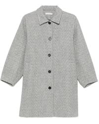 Liviana Conti - Herringbone-Pattern Coat - Lyst