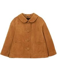 Marc Jacobs - Doll Suède Jack Met Peter Pan Kraag - Lyst