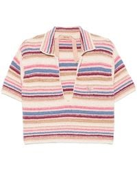 N°21 - T-Shirt En Crochet À Rayures - Lyst
