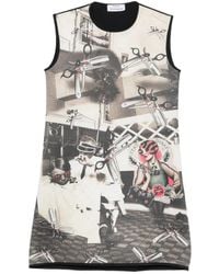 The Artistylist - Graphic-Print A-Line Mini Dress - Lyst