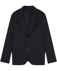 Emporio Armani - Nylon Single-Breasted Blazer - Lyst