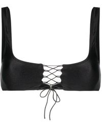 Leslie Amon - Erin Tie-fastening Bikini Top - Lyst