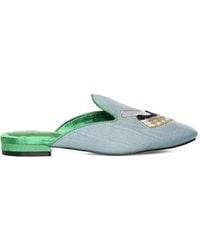 Kurt Geiger - Embroidered Mules - Lyst