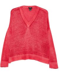 Avant Toi - V-Neck Knitted Sweater - Lyst