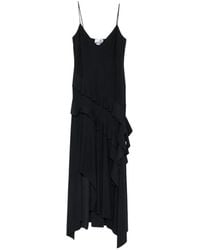 Love Moschino - Ruffled Asymmetric Dress - Lyst