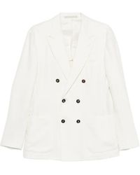 Eleventy - Double-Breasted Blazer - Lyst