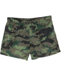 Sundek - Camouflage-Print Swim Shorts - Lyst