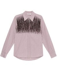 Maliparmi - Camisa a rayas con lentejuelas - Lyst