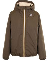 K-Way - Giacca Con Cappuccio E Zip - Lyst