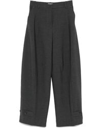 P.A.R.O.S.H. - Pantaloni Con Pieghe E Bottoni - Lyst