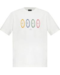 Paul Smith - Bike Tyres Cotton T-Shirt - Lyst