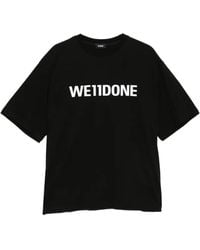 we11done - Logo-Print T-Shirt - Lyst