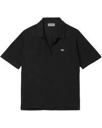 Lacoste - Logo-Patch Polo Top - Lyst
