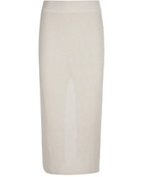 Canessa - Open-Knit Midi Skirt - Lyst