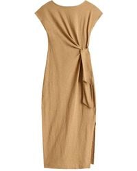 Tommy Hilfiger - Robe En Coton À Coupe Mi-Longue - Lyst