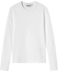 Carhartt - Logo-Embroidered Long-Sleeve T-Shirt - Lyst