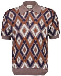 Piacenza Cashmere - Polo con motivo de rombos - Lyst