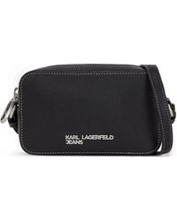 KARL LAGERFELD - Logo-Lettering Crossbody Bag - Lyst