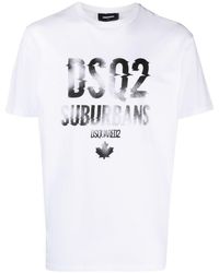 DSquared² - Logo Cotton T-shirt - Lyst