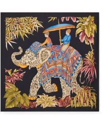 Ferragamo - India Print Silk Scarf - Lyst