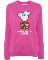 *BABY MILO® STORE BY *A BATHING APE® - Baby Milo Crew Neck Sweatshirt - Lyst