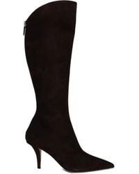 Paris Texas - 75Mm Pointed-Toe Suede Knee-High Boots - Lyst