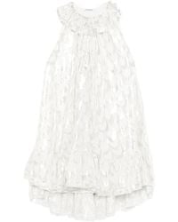 Parlor - Vestido corto con ribete de volantes - Lyst