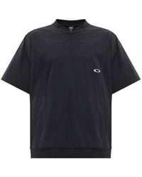 Oakley - T-Shirt O-Blades À Col Zippé Et Logo Brodé - Lyst