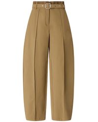 Pinko - Barrel-Fit Trousers With Belt - Lyst