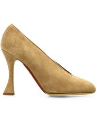 Moschino - Suede V-Cut Pumps - Lyst